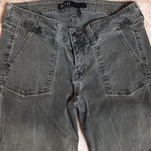 Design Lab Jeans Green Denim Super Skinny - Picture 3 of 7